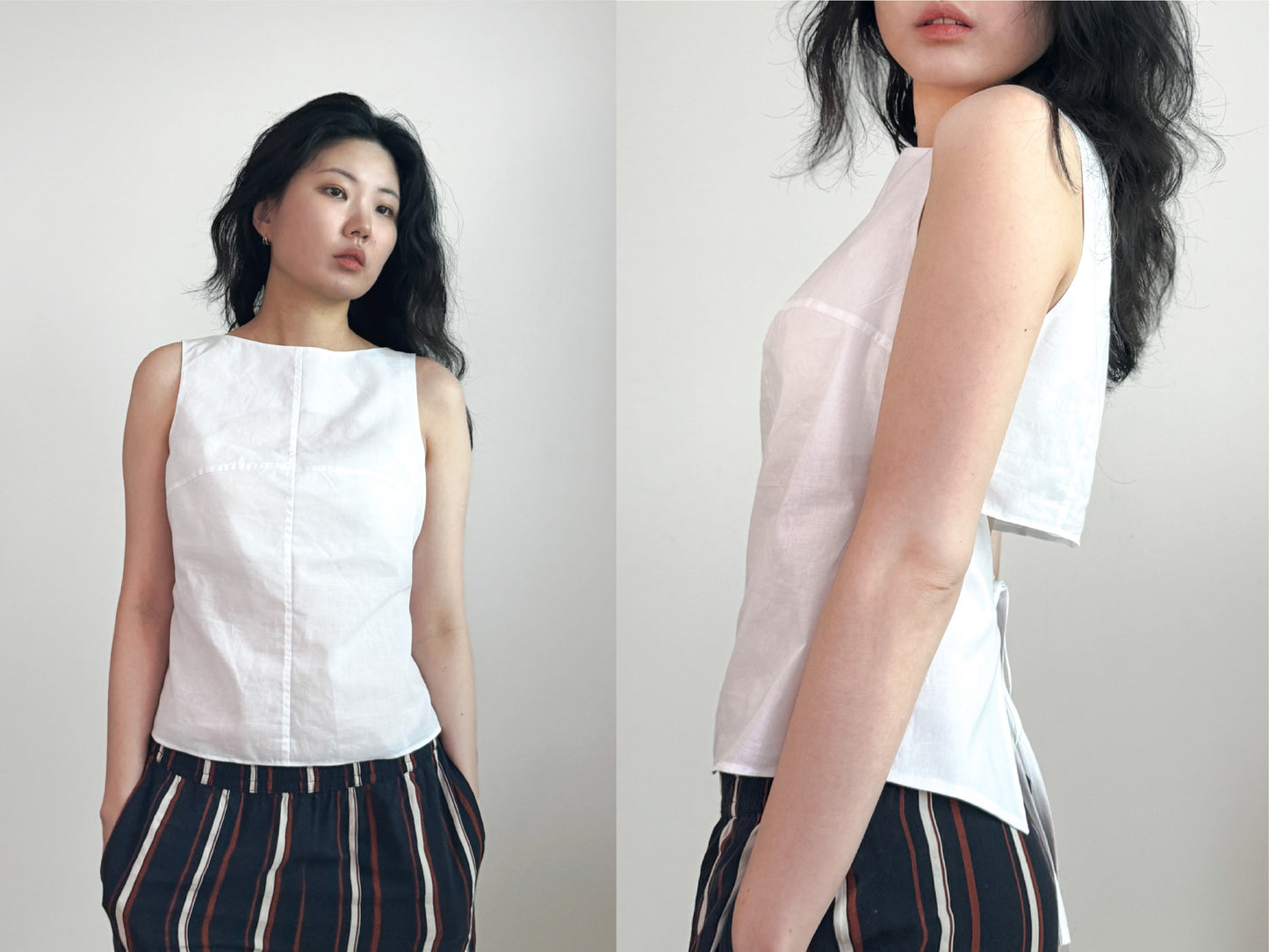 CROSS TIE TOP