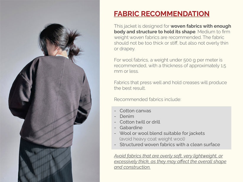 ORBIT JACKET PDF Sewing Pattern | Oversized Cocoon Sleeve Woven Jacket ...