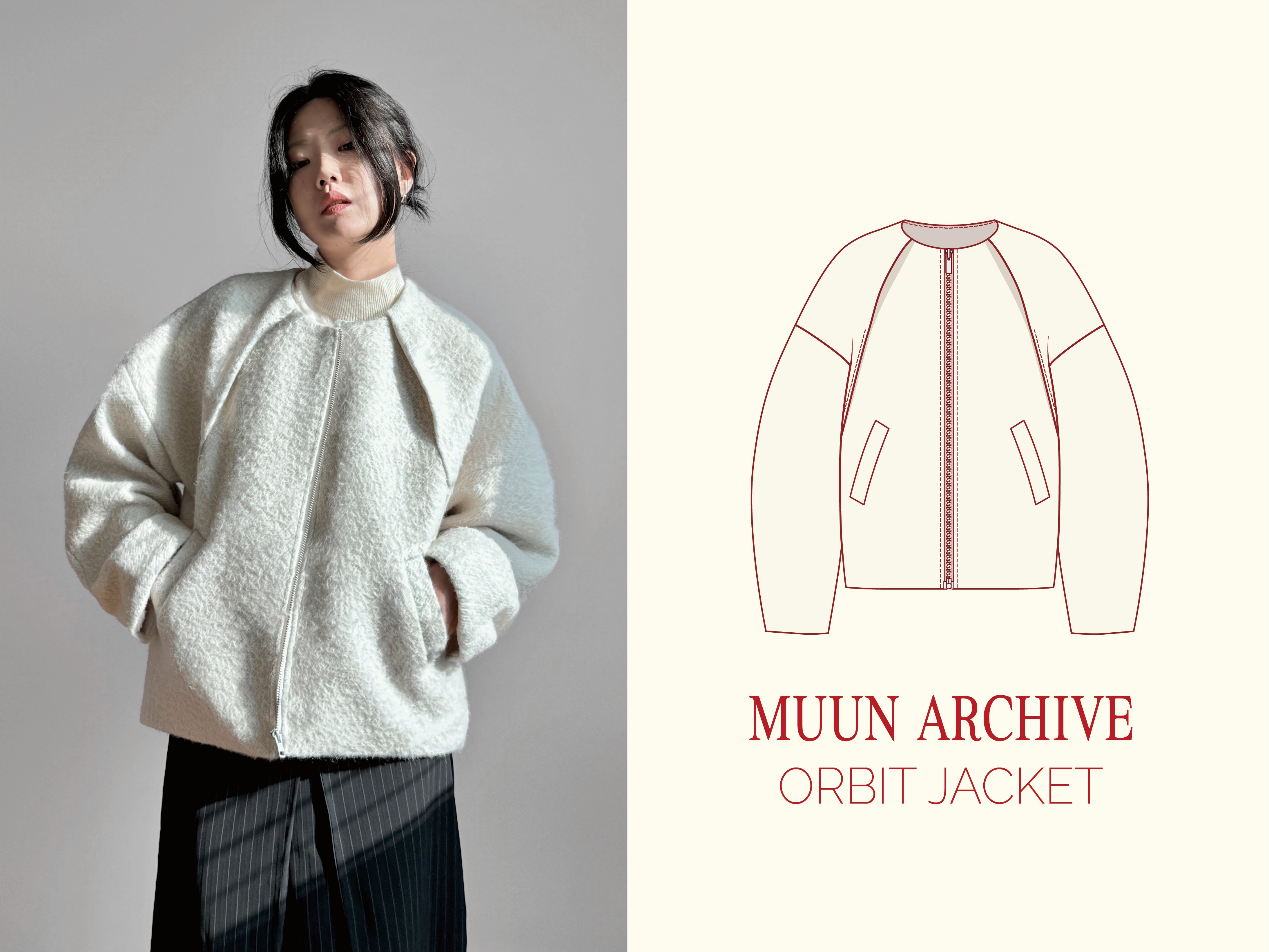 ORBIT JACKET PDF Sewing Pattern | Oversized Cocoon Sleeve Woven